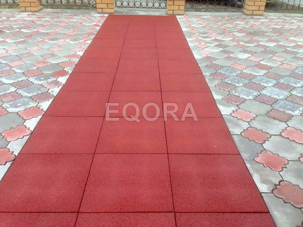 Резиновое покрытие для двора частного дома из резиновой крошки в Реутове