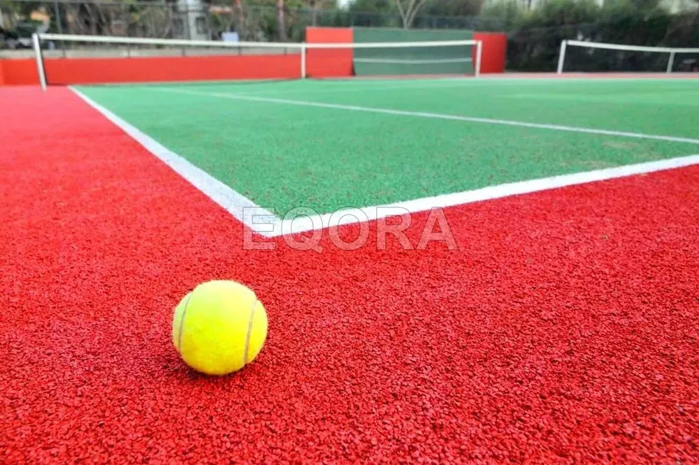 Бесшовное покрытие из резиновой крошки для теннисного корта в Реутове