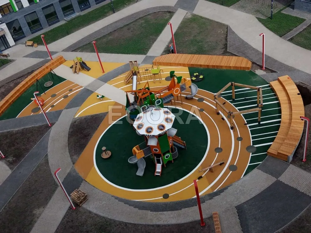 Резиновое покрытие для площадок в Реутове