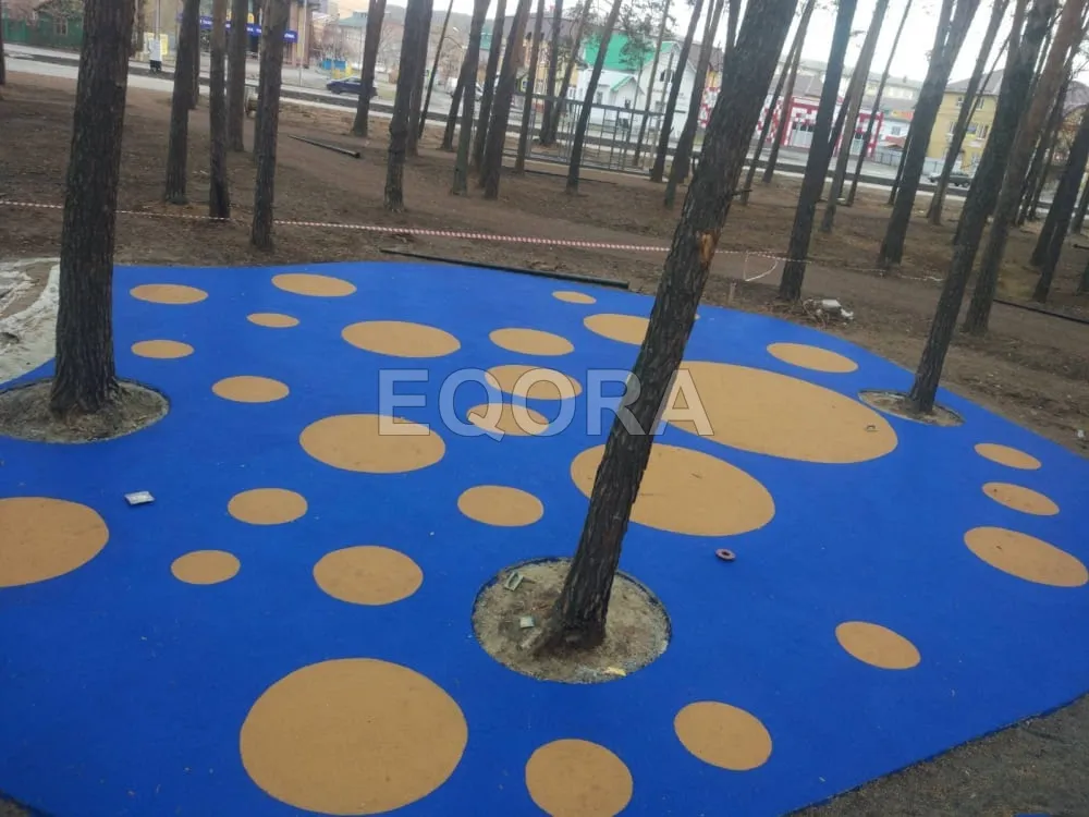 Конструкция резинового покрытия в Реутове