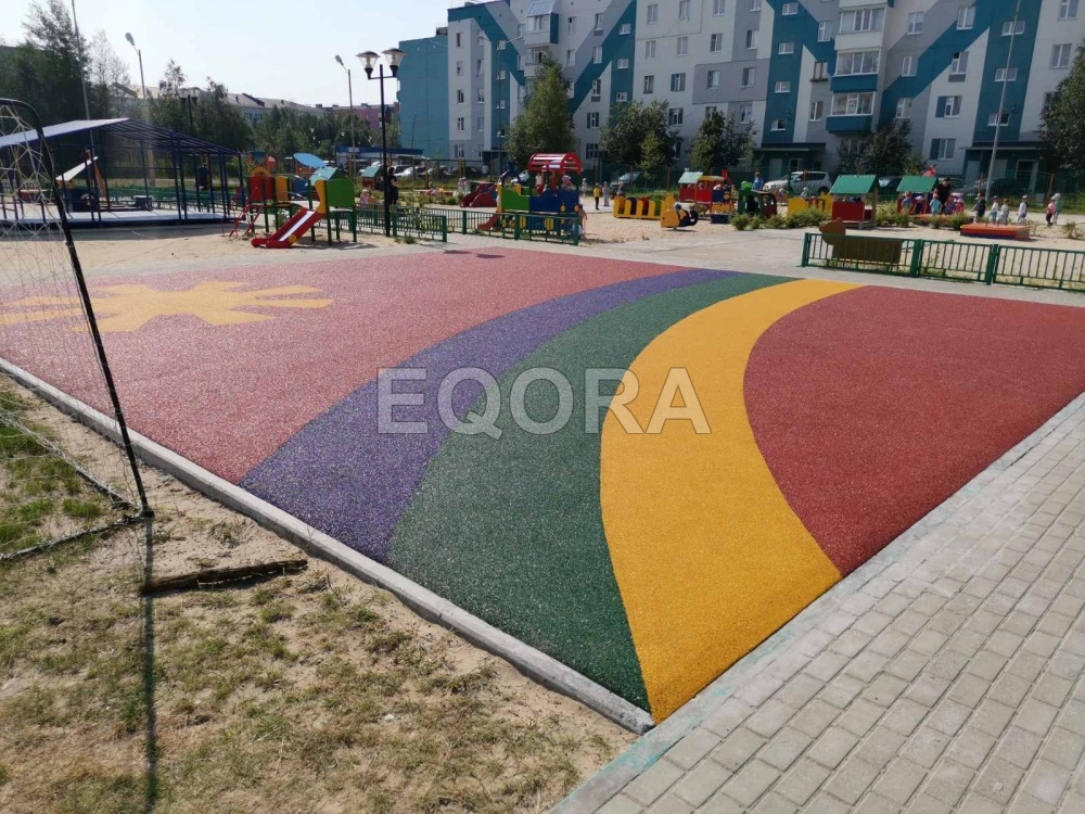 цветное покрытие из резиновой крошки