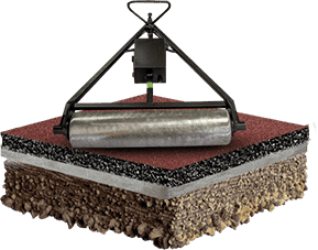 Фото Установка резинового покрытия: Укатка резинового покрытия.